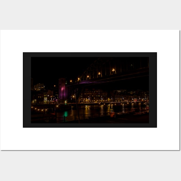 Newcastle Quayside At Night Wall Art by axp7884